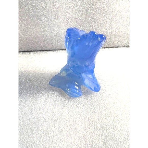 Adorable Blue Opalite Groot Carving - Picture 1 of 6